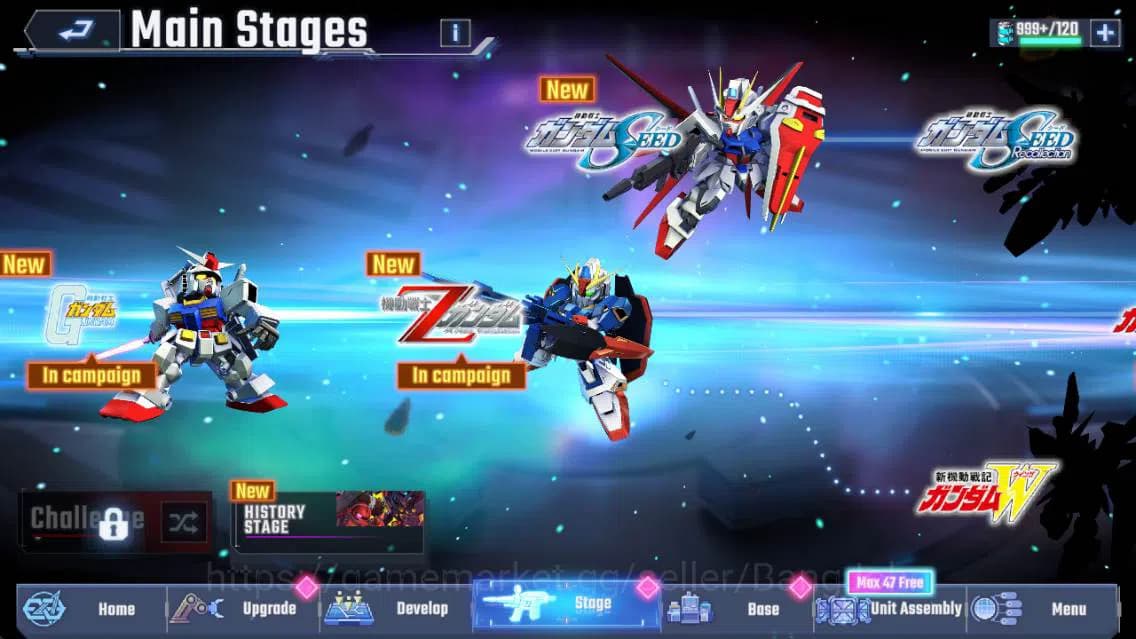 SD Gundam G Generation ETERNAL Accounts Global| rank 35, 183k DM, 4 UR unit, 4 Char, 1 Sup image 5