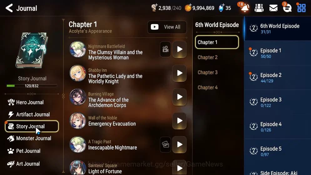 Epic Seven Accounts GLOBAL UNVERIF|6 ML(LOT Scales,LW Peira,SS Vivian, image 16