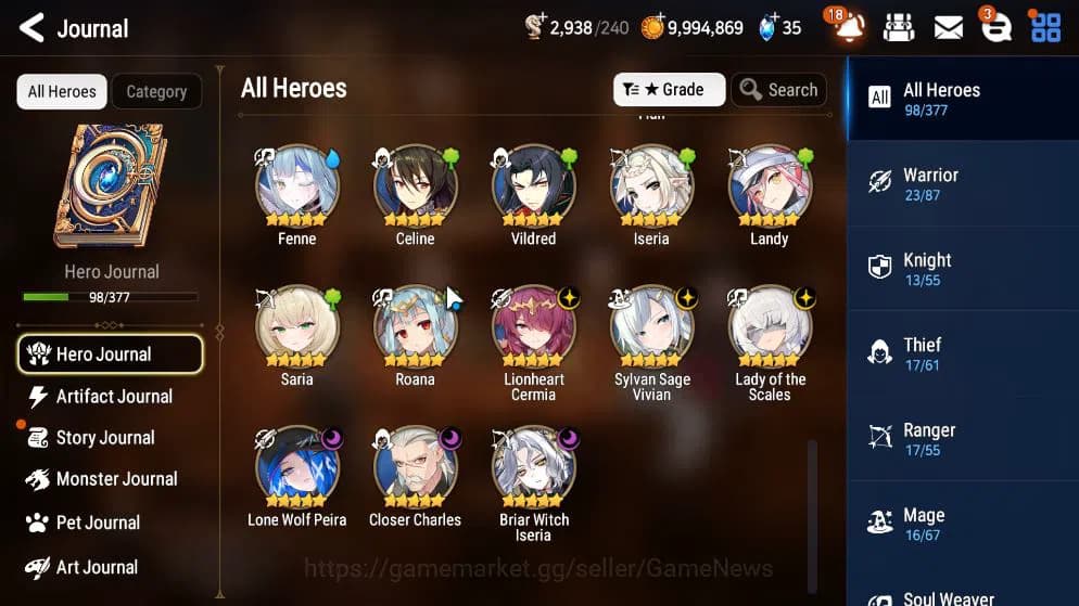 Epic Seven Accounts GLOBAL UNVERIF|6 ML(LOT Scales,LW Peira,SS Vivian, image 18