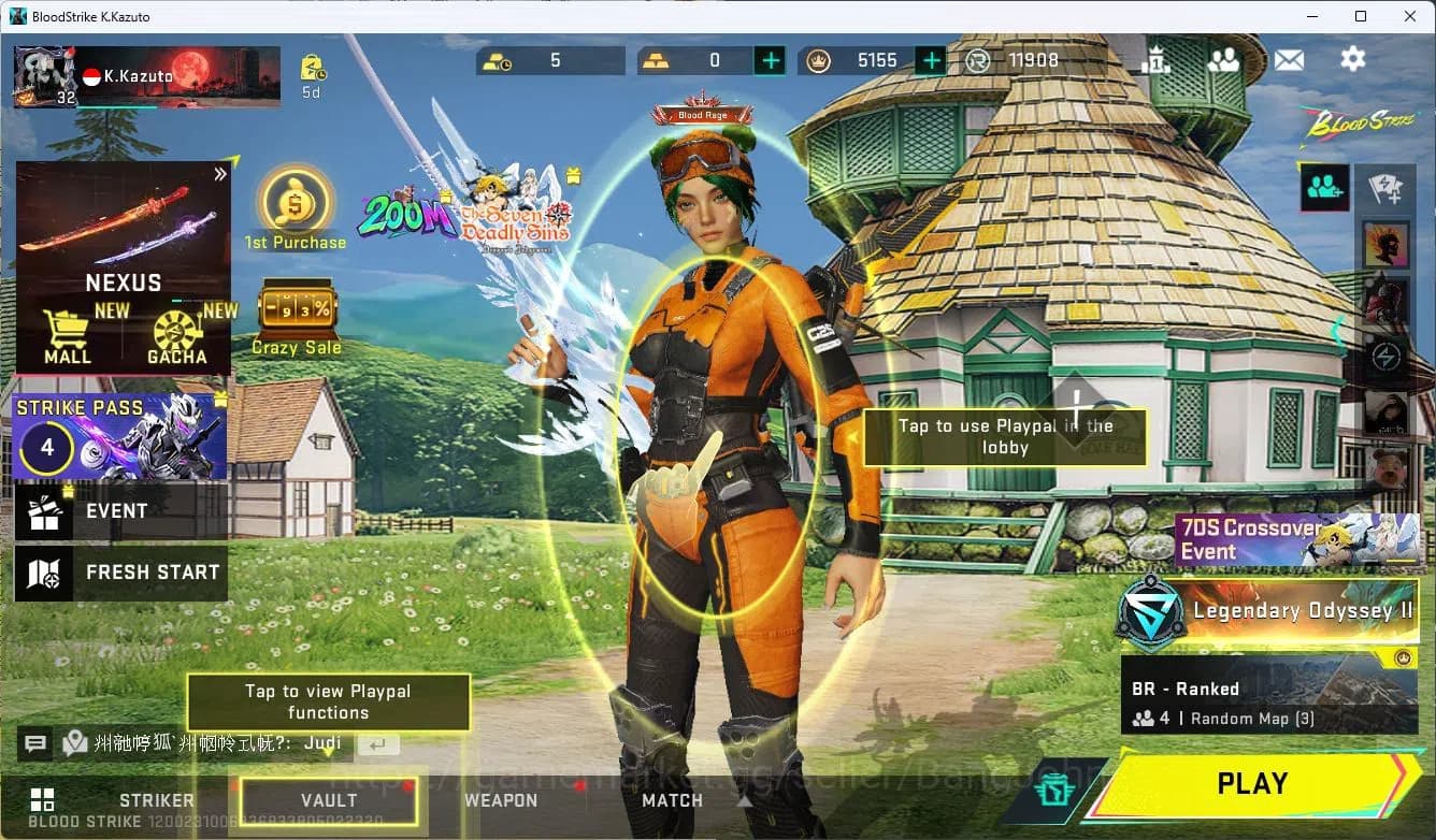 Blood Strike Accounts ASIA|COLLAB=QBZ95,MCX,|ULTRA=VECTOR,VSS,DESERT EAG image 1