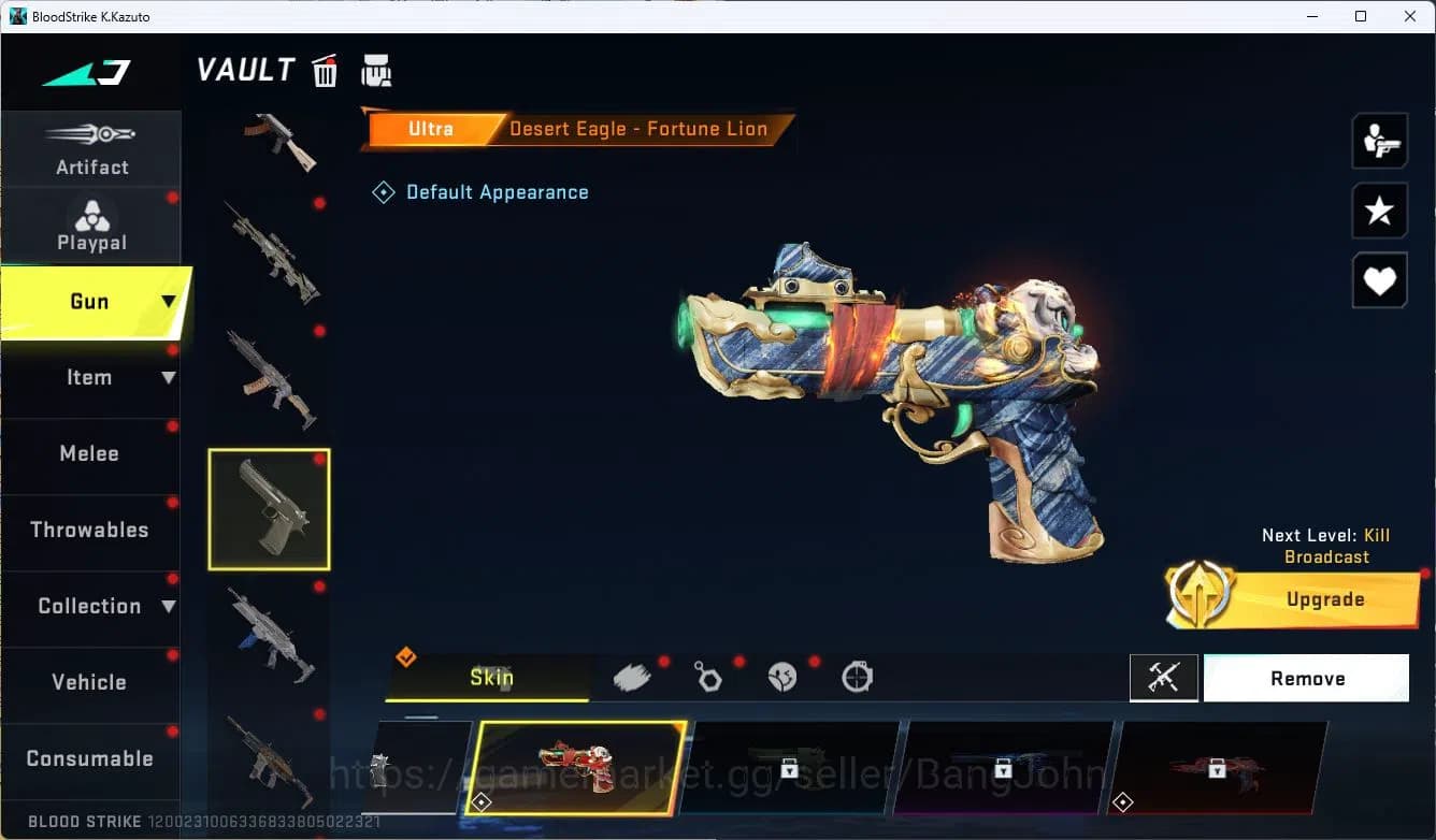Blood Strike Accounts ASIA|COLLAB=QBZ95,MCX,|ULTRA=VECTOR,VSS,DESERT EAG image 9