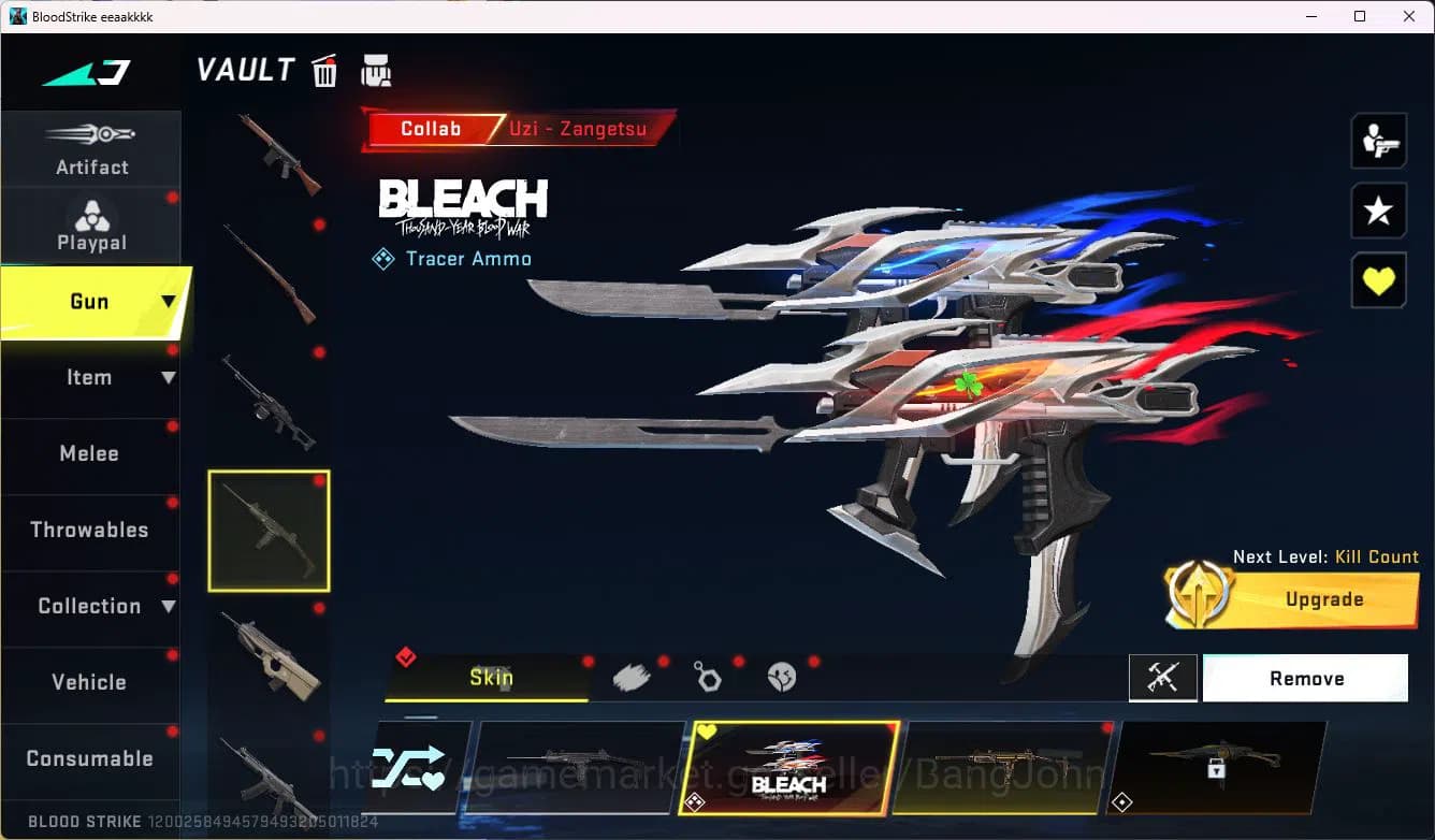 Blood Strike Accounts ASIA|COLLAB=UZI|LIMITED=ZANPAKUTO,RPK|ULTRA=QBZ95, image 10