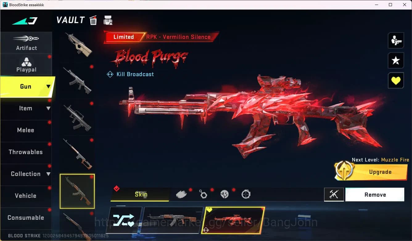 Blood Strike Accounts ASIA|COLLAB=UZI|LIMITED=ZANPAKUTO,RPK|ULTRA=QBZ95, image 8