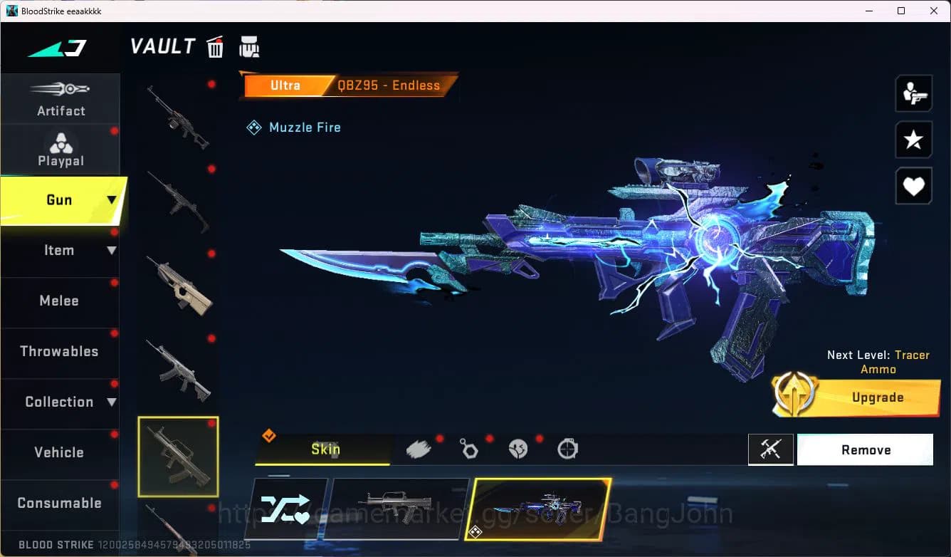 Blood Strike Accounts ASIA|COLLAB=UZI|LIMITED=ZANPAKUTO,RPK|ULTRA=QBZ95, image 9