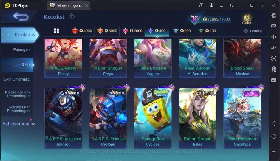 Mobile Legends: Bang Bang Accounts GLOBAL|Hero 130|Skin 297|Trf Roger,Prime Claude,Ko image 17