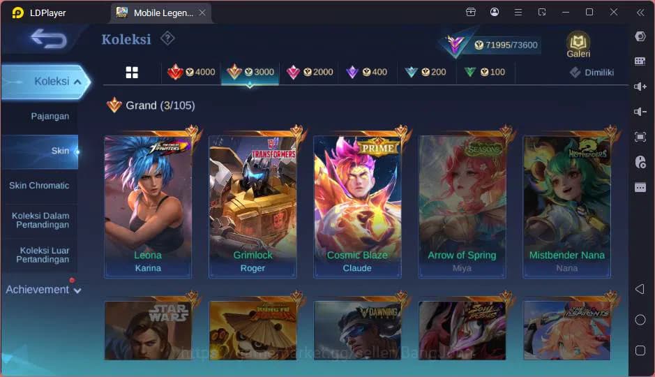 Mobile Legends: Bang Bang Accounts GLOBAL|Hero 130|Skin 297|Trf Roger,Prime Claude,Ko image 20