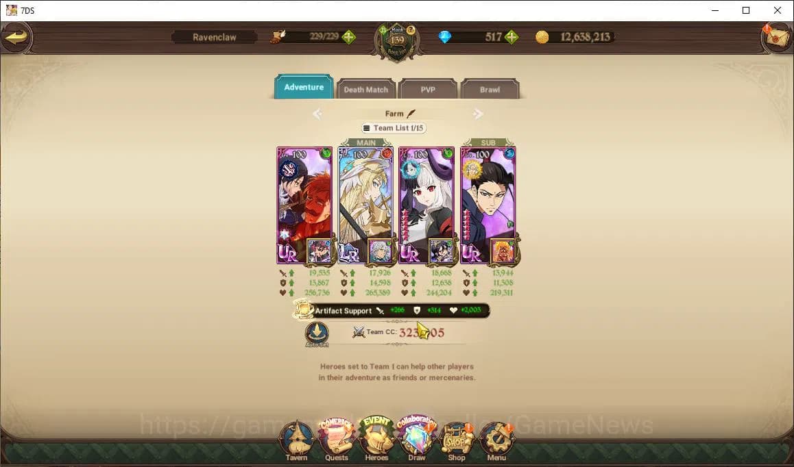 The Seven Deadly Sins: Grand Cross Accounts Asia|8,2M CC|517Dm|8 LR+12 UR+Many Collab|Gowther3 image 12