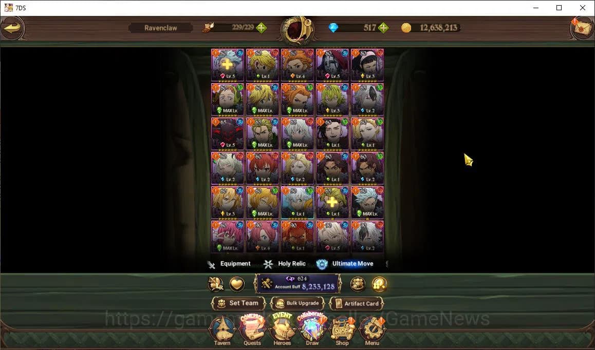 The Seven Deadly Sins: Grand Cross Accounts Asia|8,2M CC|517Dm|8 LR+12 UR+Many Collab|Gowther3 image 15