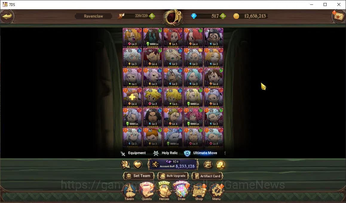 The Seven Deadly Sins: Grand Cross Accounts Asia|8,2M CC|517Dm|8 LR+12 UR+Many Collab|Gowther3 image 16