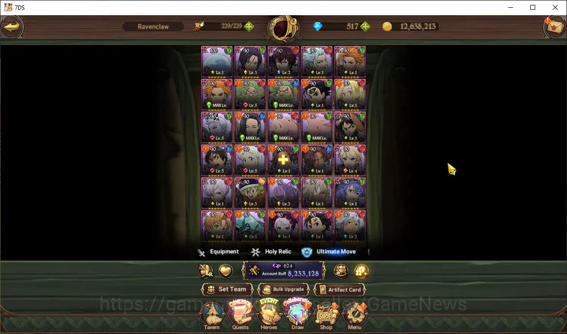 The Seven Deadly Sins: Grand Cross Accounts Asia|8,2M CC|517Dm|8 LR+12 UR+Many Collab|Gowther3 image 17