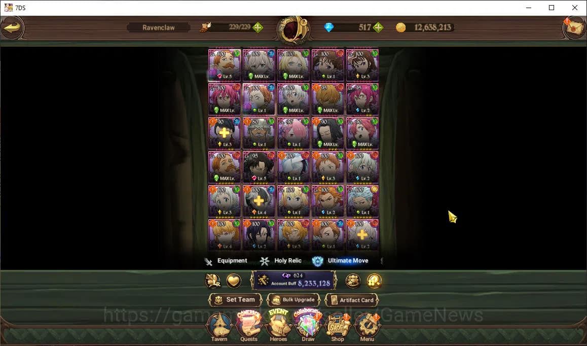 The Seven Deadly Sins: Grand Cross Accounts Asia|8,2M CC|517Dm|8 LR+12 UR+Many Collab|Gowther3 image 18