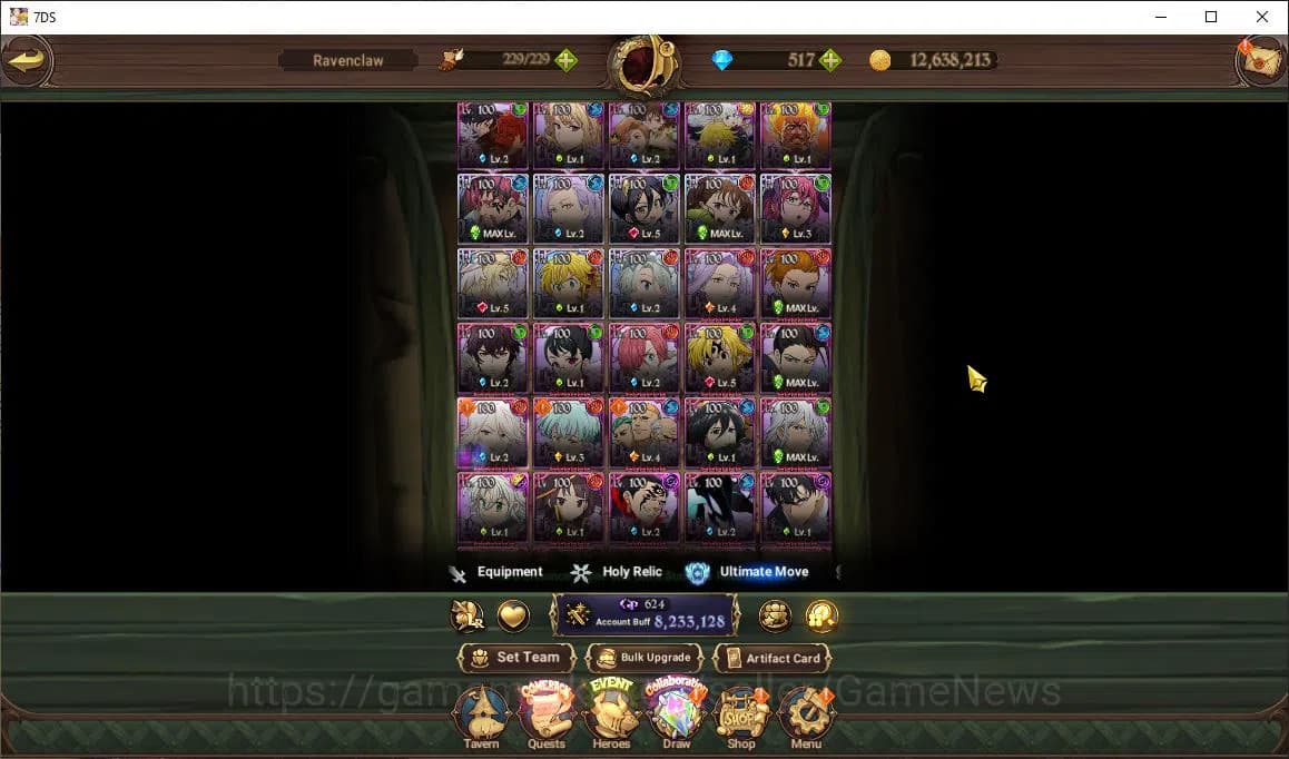 The Seven Deadly Sins: Grand Cross Accounts Asia|8,2M CC|517Dm|8 LR+12 UR+Many Collab|Gowther3 image 20