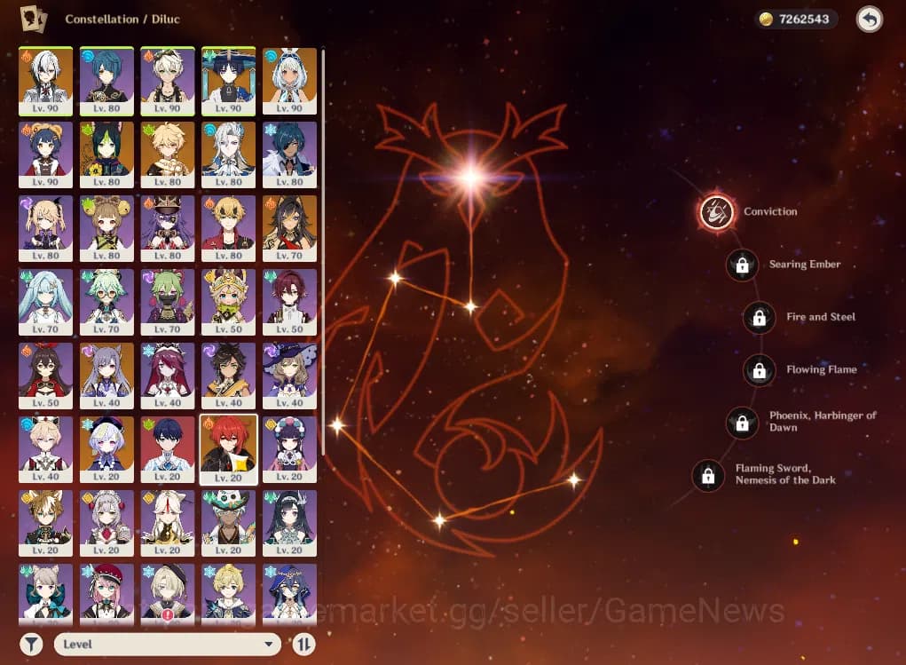 Genshin Impact Accounts ASIA|AR56|5Limited+5(*5Weapon)|ArlecchinoC1+sign,W image 14