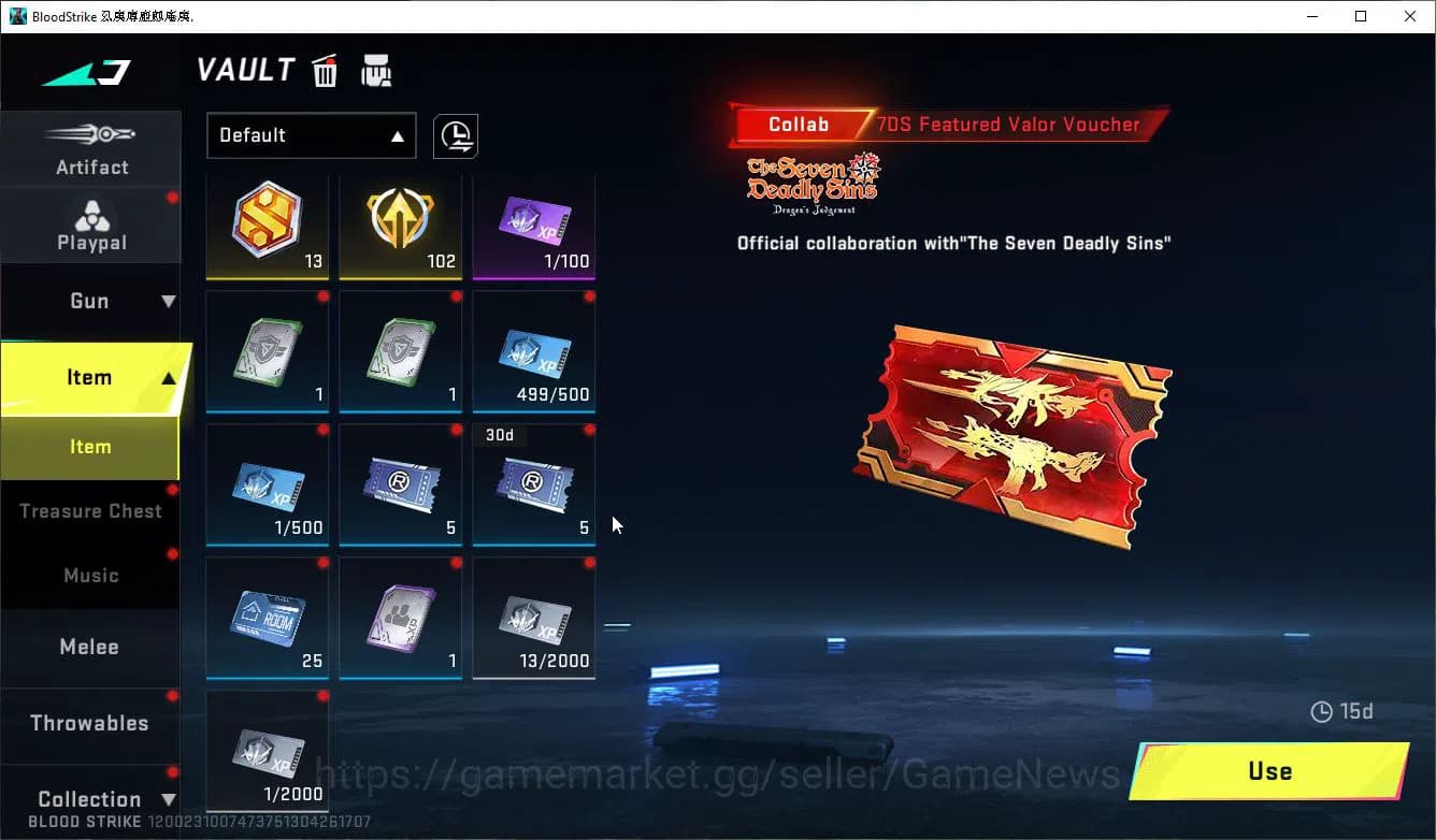 Blood Strike Accounts ASIA|ETERNAL ZERO+MELE TalonKnife+11 ULTRA[Katya-F image 16