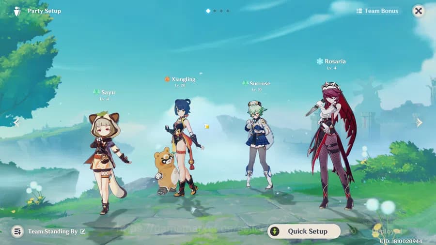 Genshin Impact Accounts ASIA Starter | 4 limit | Jean | Mona | Sayu | Sucr image 5