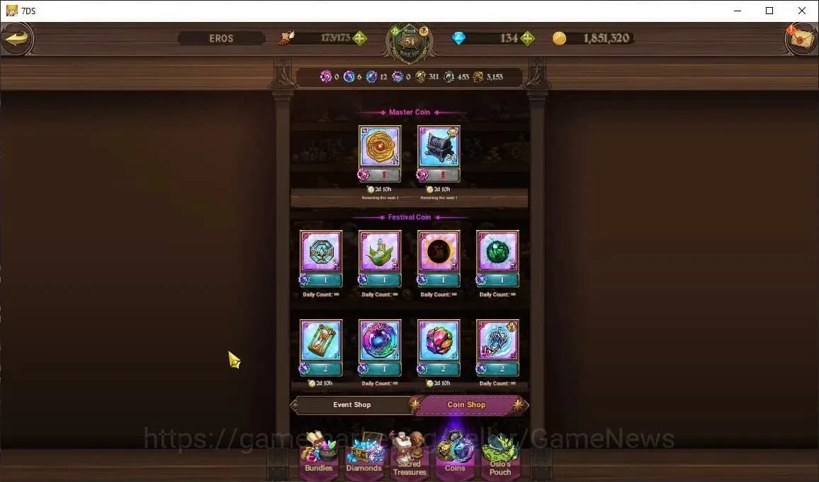 The Seven Deadly Sins: Grand Cross Accounts Global|3,2M CC|134 DM|3 LR+6 UR+Collab ReZero|Rein image 13