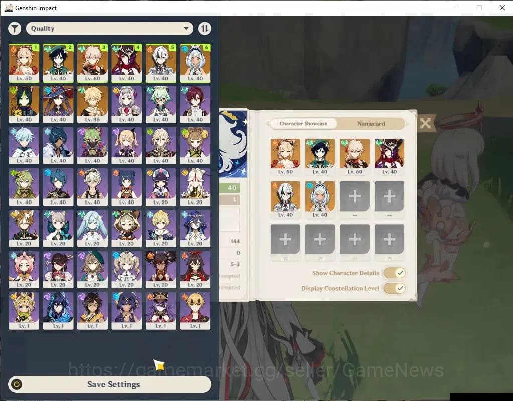 Genshin Impact Accounts ASIA |AR 40|6 Limited+33(*4Character)|Arlecchino,C image 1