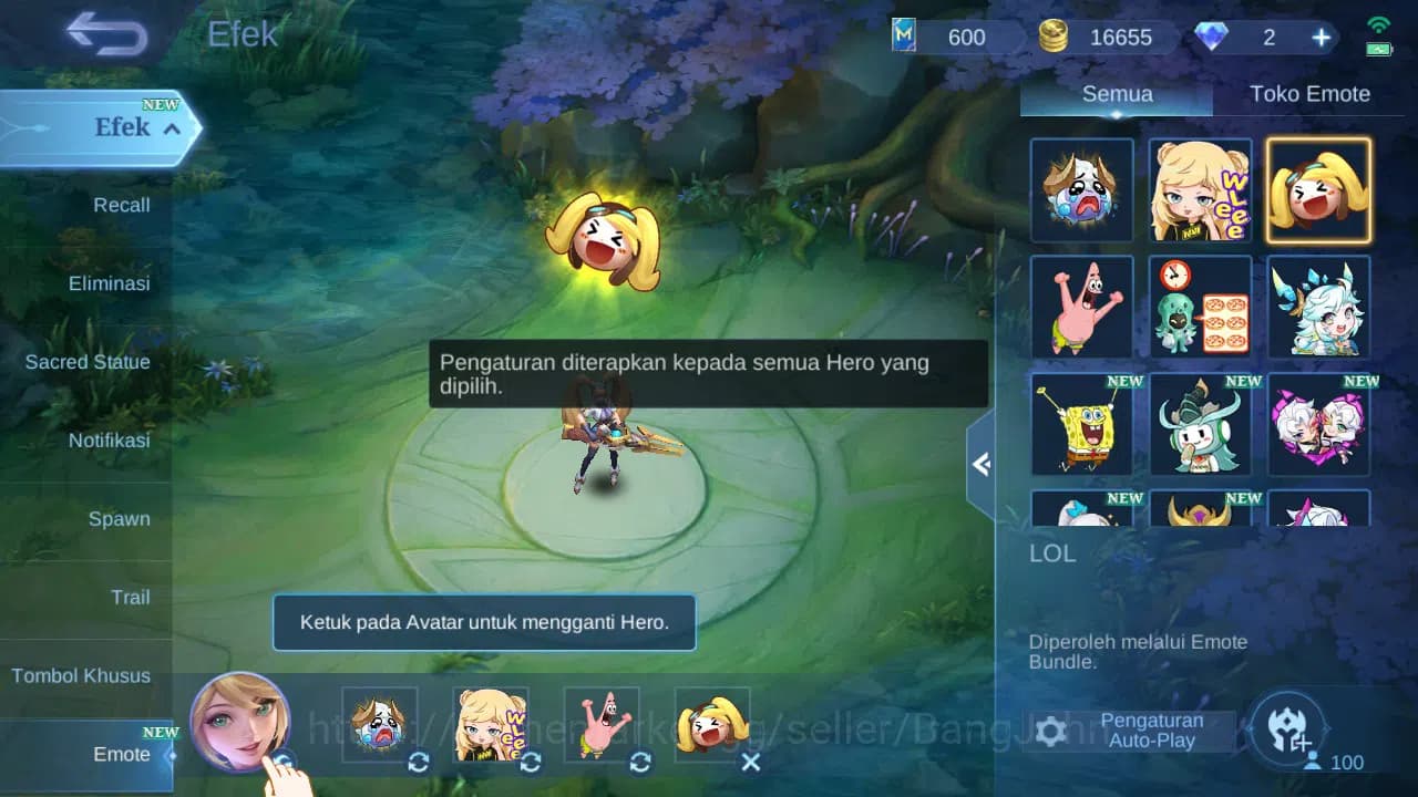 Mobile Legends: Bang Bang Accounts GLOBAL Hero 100 Skin 181 Luckybox Saber Ruby Karri image 12