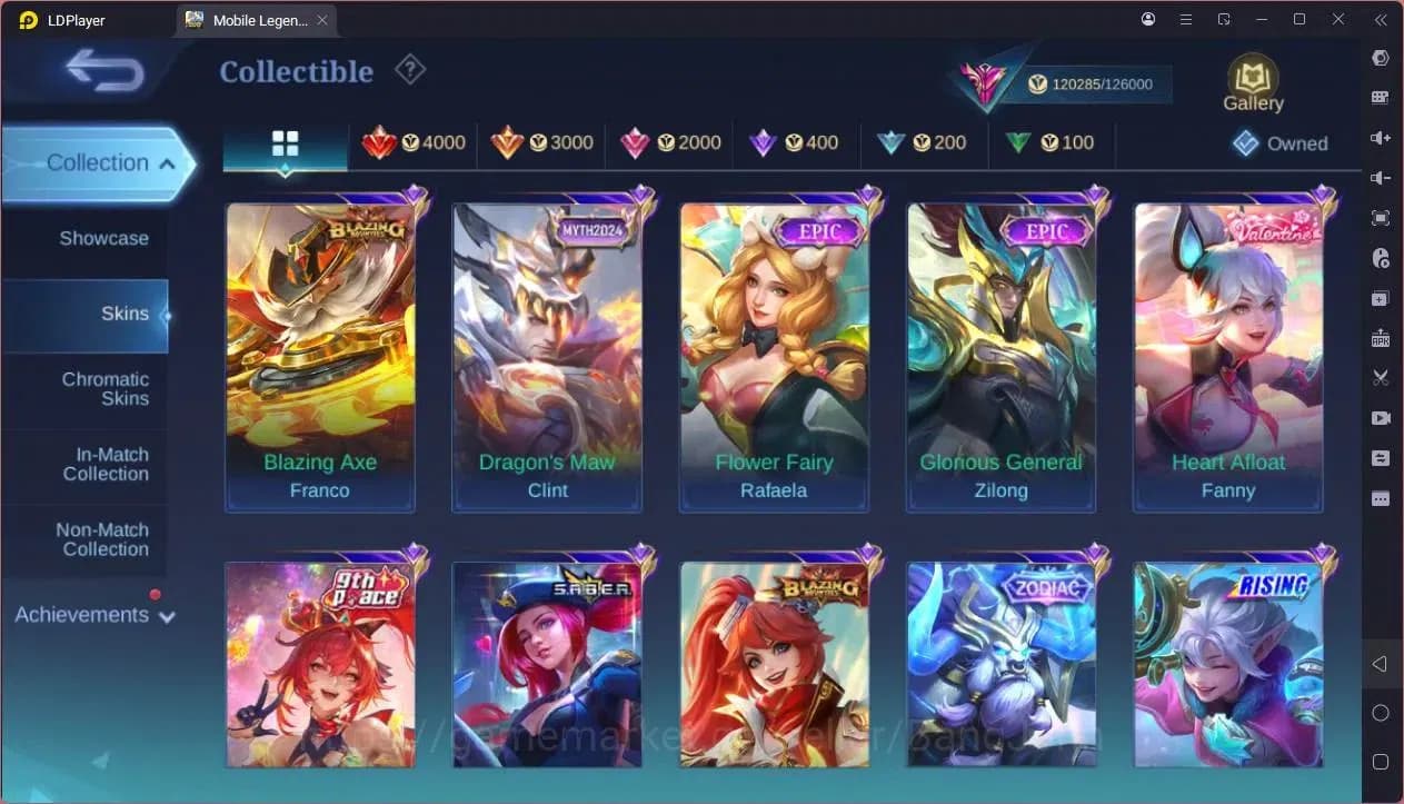 Mobile Legends: Bang Bang Accounts GLOBAL Hero 132 Skin 452 |Legend Franco|KOF Dyrrot image 13