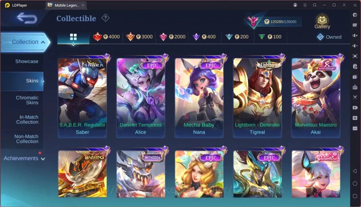Mobile Legends: Bang Bang Accounts GLOBAL Hero 132 Skin 452 |Legend Franco|KOF Dyrrot image 14