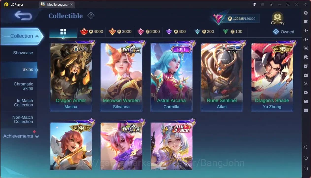Mobile Legends: Bang Bang Accounts GLOBAL Hero 132 Skin 452 |Legend Franco|KOF Dyrrot image 2