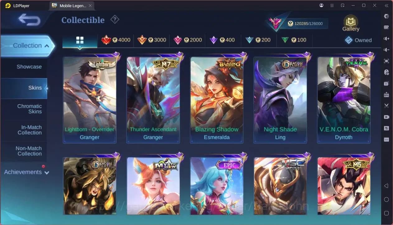Mobile Legends: Bang Bang Accounts GLOBAL Hero 132 Skin 452 |Legend Franco|KOF Dyrrot image 3