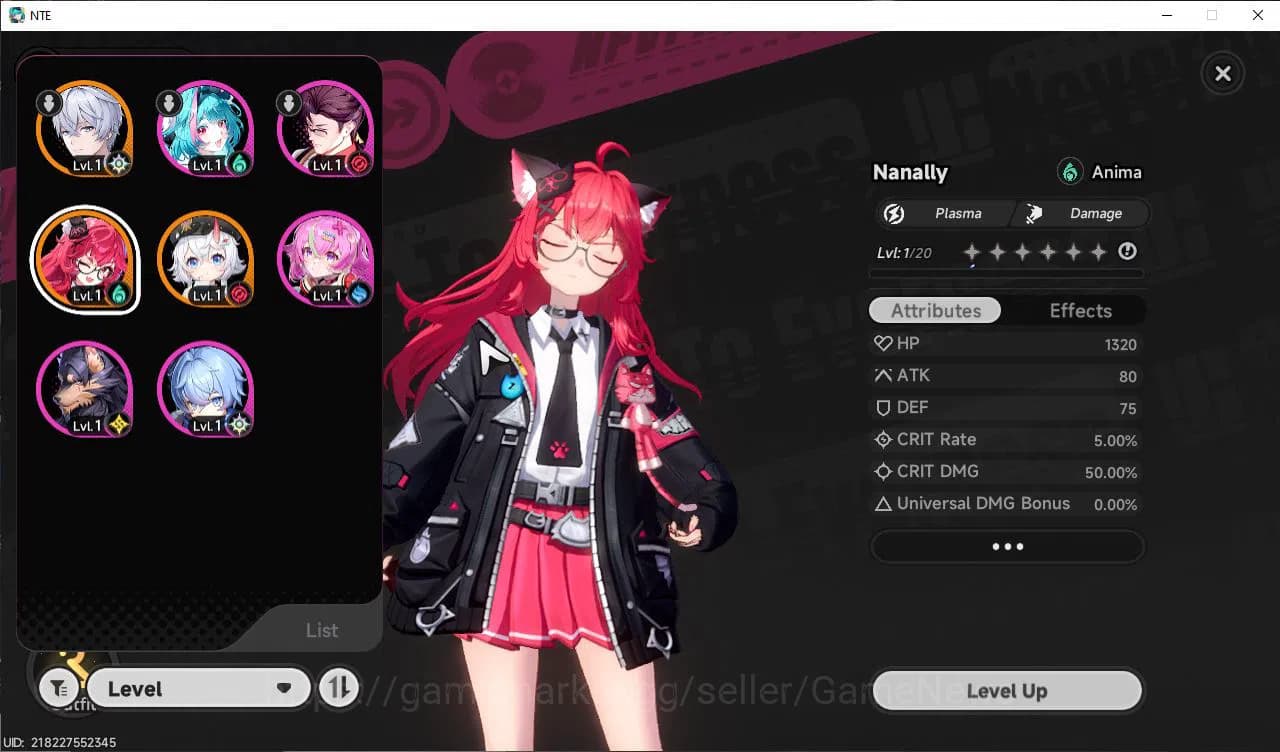 Neverness to Everness Accounts GLOBAL EU |HL 3| 2 SSR Limited Nanally, Sakiri |5 image 1