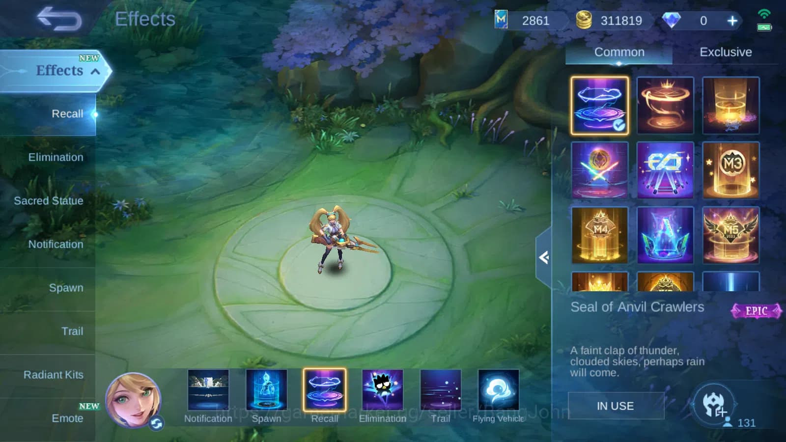 Mobile Legends: Bang Bang Accounts Hero 132 | Skin 276 | Special Recall | Star Angela image 15