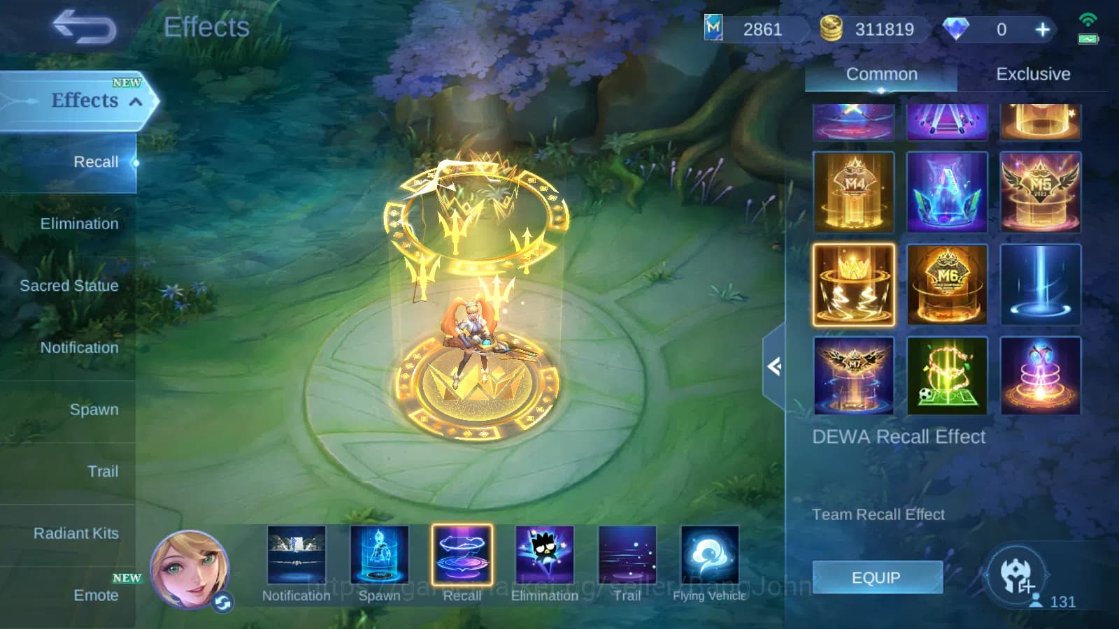 Mobile Legends: Bang Bang Accounts Hero 132 | Skin 276 | Special Recall | Star Angela image 16