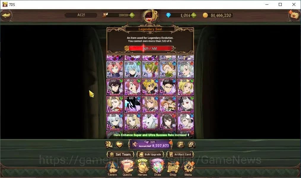The Seven Deadly Sins: Grand Cross Accounts Asia|8,2M CC|103 LS+1K DM|6 LR+10 UR+Many Collab|L image 4