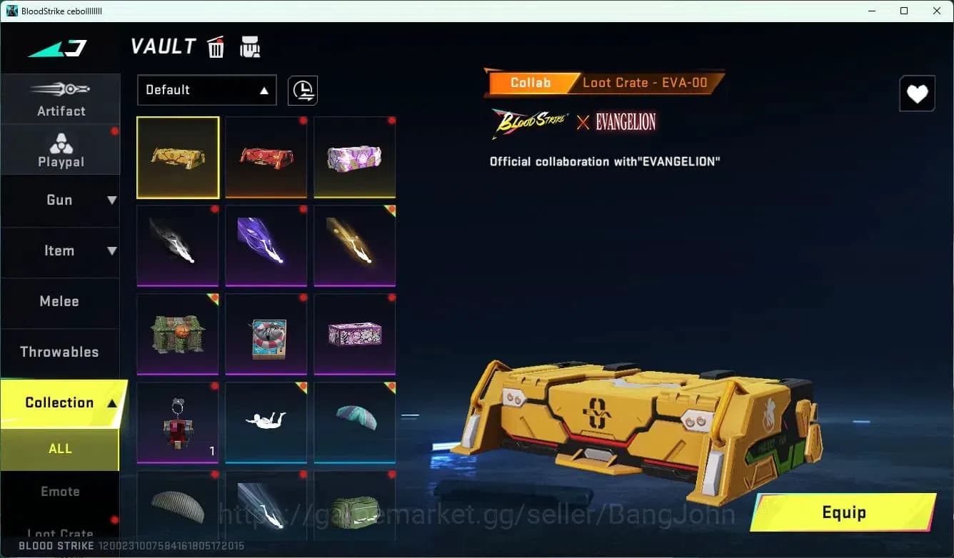 Blood Strike Accounts ASIA | ETERNAL ZERO-Odashadow | 8 EVA items | 1 TR image 13