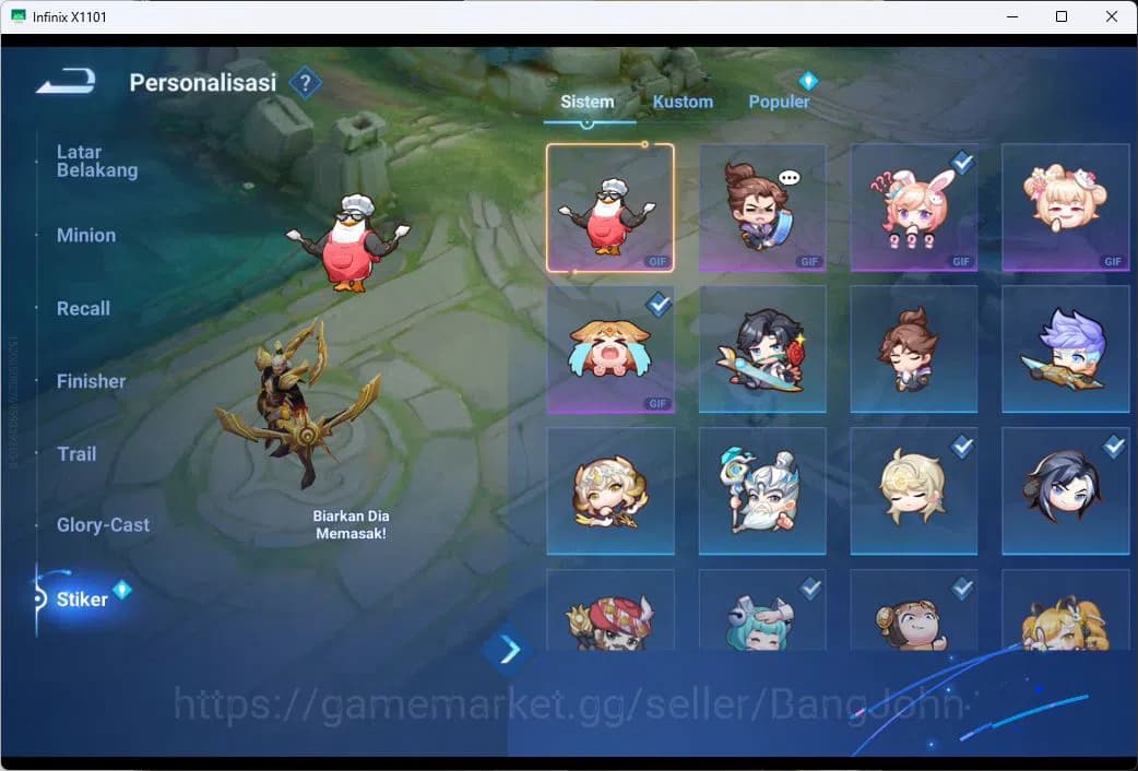 Honor of Kings Accounts GLOBAL|101HR|75SK|LEGEN=ANGELA|BLEACH=HOU YI|EVENT image 3