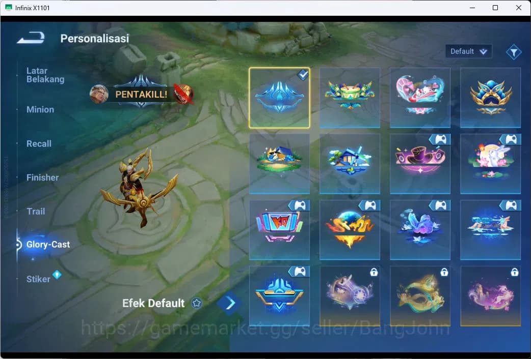 Honor of Kings Accounts GLOBAL|101HR|75SK|LEGEN=ANGELA|BLEACH=HOU YI|EVENT image 4