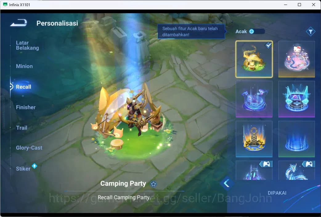 Honor of Kings Accounts GLOBAL|101HR|75SK|LEGEN=ANGELA|BLEACH=HOU YI|EVENT image 7