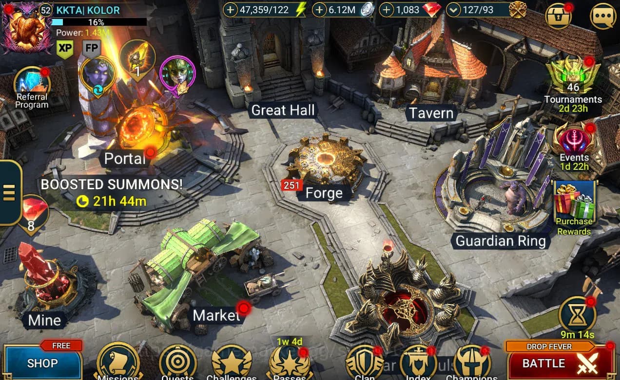 Raid: Shadow Legends Accounts Lv 52 1,43M Pwr|1 Myth Nais+29 Legend(Brogni,Edwar image 1