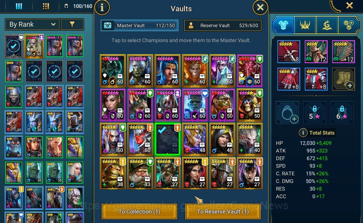 Raid: Shadow Legends Accounts Lv 52 1,43M Pwr|1 Myth Nais+29 Legend(Brogni,Edwar image 4