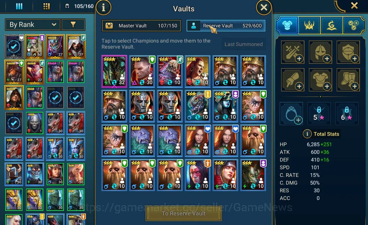Raid: Shadow Legends Accounts Lv 52 1,43M Pwr|1 Myth Nais+29 Legend(Brogni,Edwar image 8