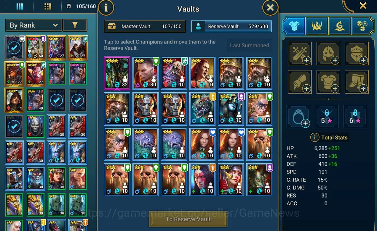 Raid: Shadow Legends Accounts Lv 52 1,43M Pwr|1 Myth Nais+29 Legend(Brogni,Edwar image 9