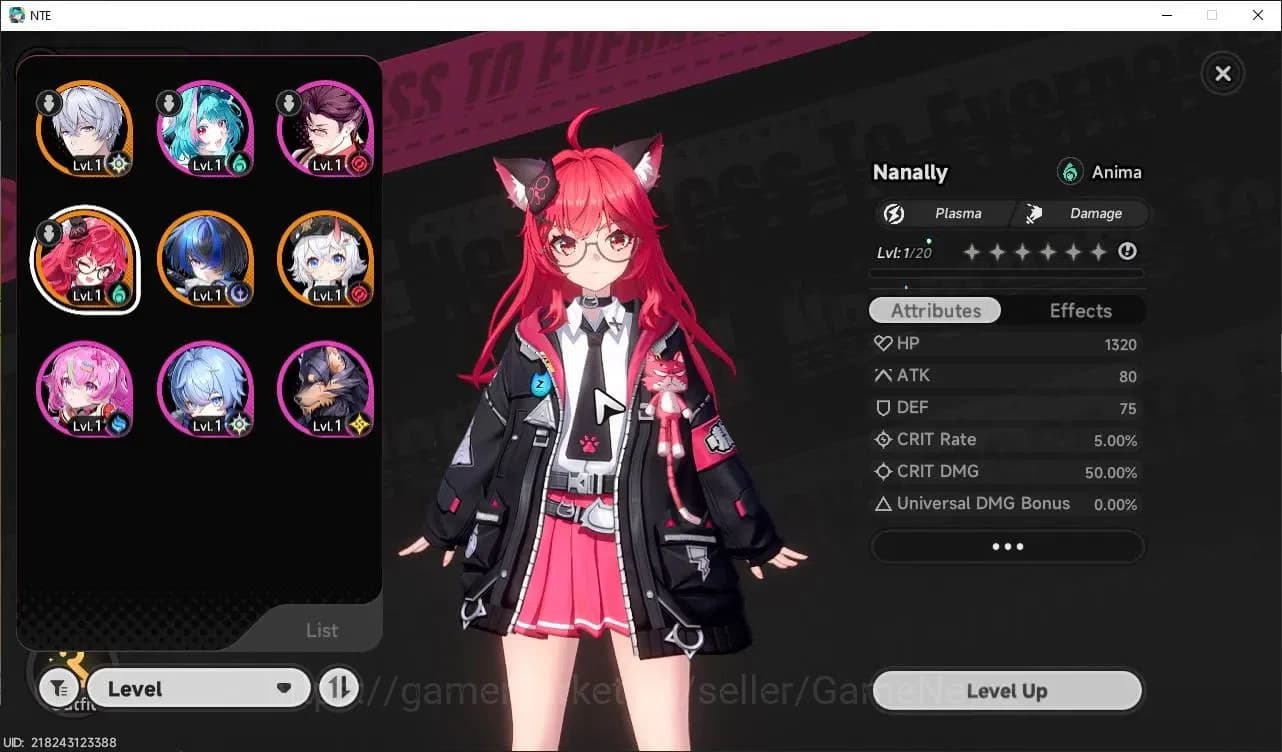 Neverness to Everness Accounts GLOBAL EU|HL 3|3 SSR Limited Nanally, Daffodill + image 1