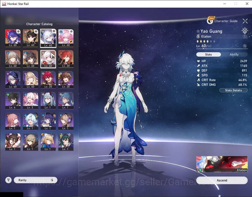 Honkai Star Rail Accounts Asia|TL 48|5 Limited| Yao Guang, Cyrene, Acheron, image 2