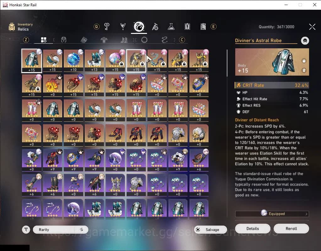 Honkai Star Rail Accounts Asia|TL 48|5 Limited| Yao Guang, Cyrene, Acheron, image 5