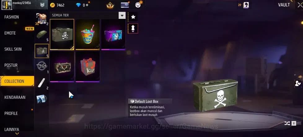 Free Fire Accounts Indonesia | Starter | MP40 Predatory Cobra Lv 2 | image 8