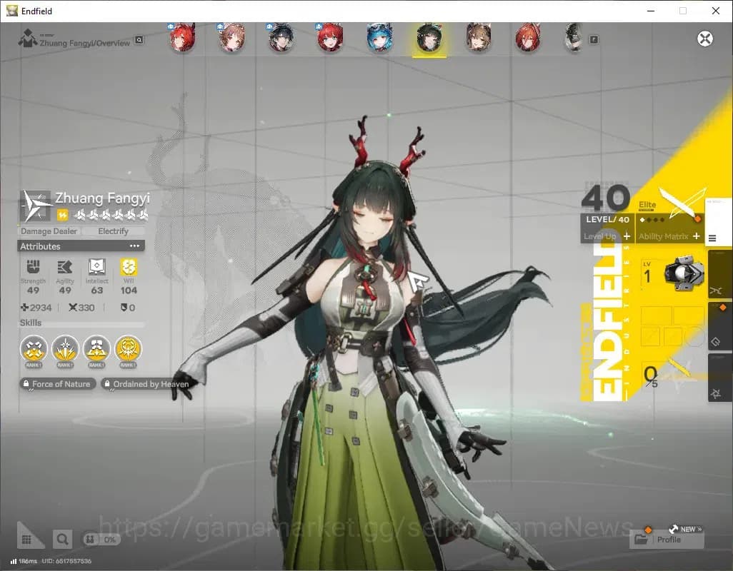 Arknights: Endfield Accounts NA/EU|Lv51|7SSR(3Limited)+13(*6WP)|[ZhuangFangyi,L image 7