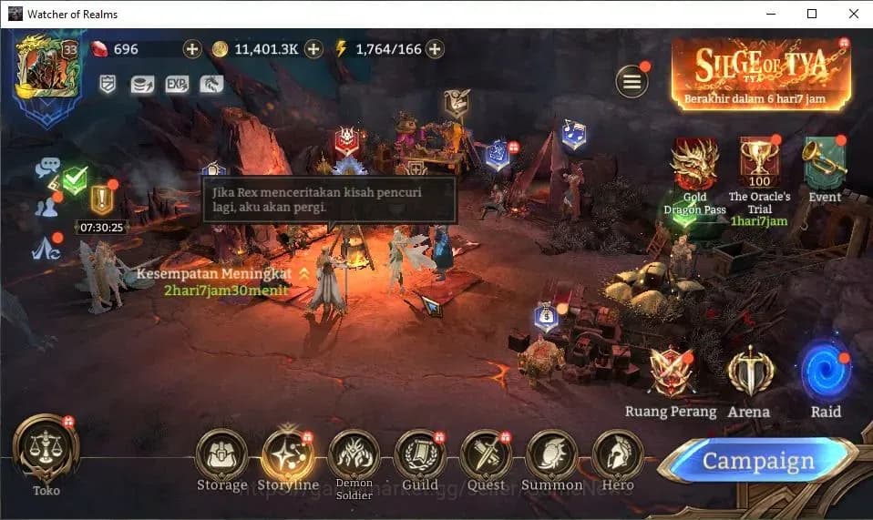 Watcher of Realms Accounts GLOBAL 60x|Lv 33|374K Power|2 Lord[Morrigan,King H image 1