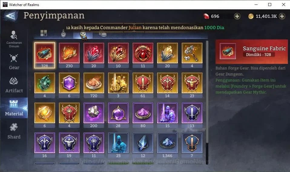 Watcher of Realms Accounts GLOBAL 60x|Lv 33|374K Power|2 Lord[Morrigan,King H image 16