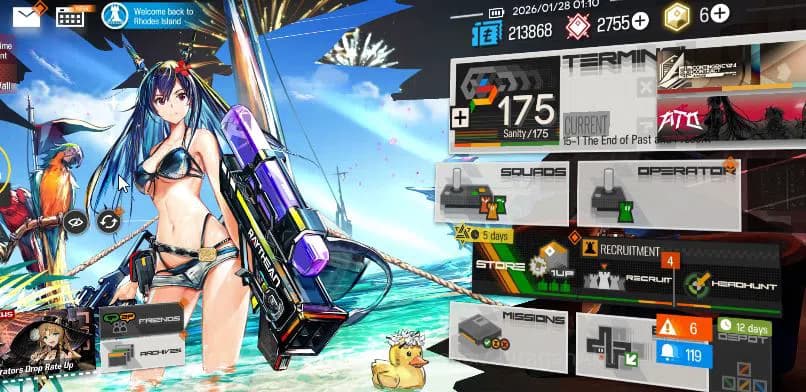 Arknights Accounts Lv120|255 OP+38 Skin|12 Limit|Kirin R,Ela,Marcille image 1