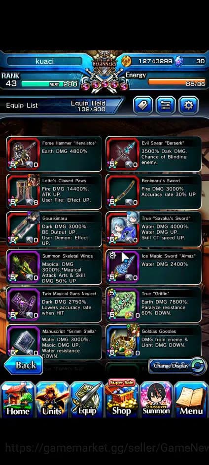 Grand Summoners Accounts Global|Rank 43|2 Ascend+1 TW| Sayaka MikiTW, Diabl image 6