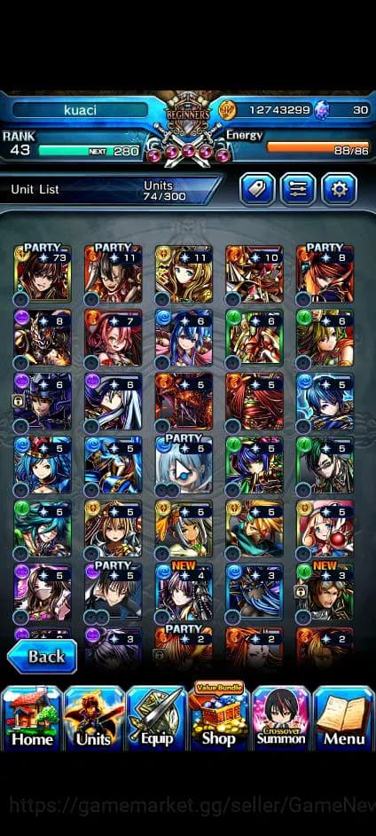 Grand Summoners Accounts Global|Rank 43|2 Ascend+1 TW| Sayaka MikiTW, Diabl image 7