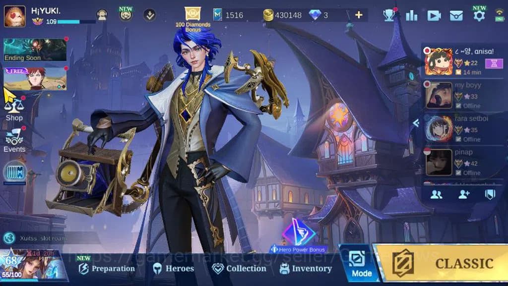 Mobile Legends: Bang Bang Accounts Hero 132|Skin 356|High Immo 118|Legend Alucard,Sei image 1