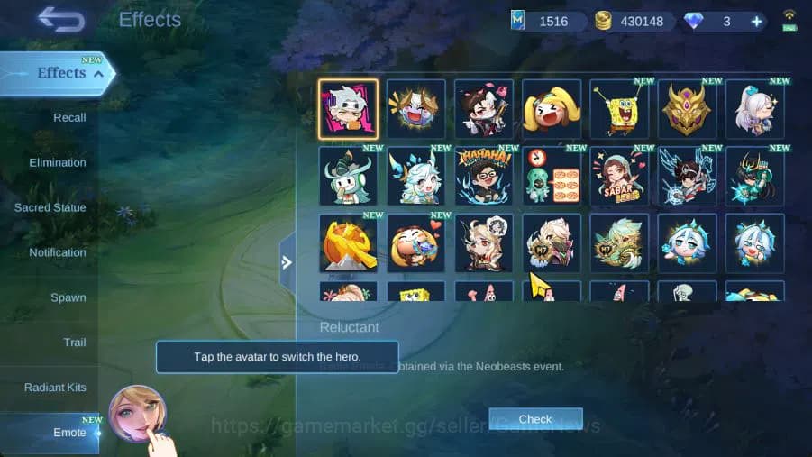 Mobile Legends: Bang Bang Accounts Hero 132|Skin 356|High Immo 118|Legend Alucard,Sei image 2
